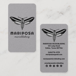 Magical Mystical MOTH Esthetician Beauty Salon Business Card