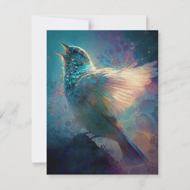 Magical Mystical Songbird Singing Its Song (Front)