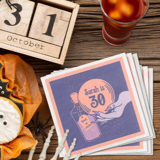 Magical Mystical Wicked Halloween Party Napkin
