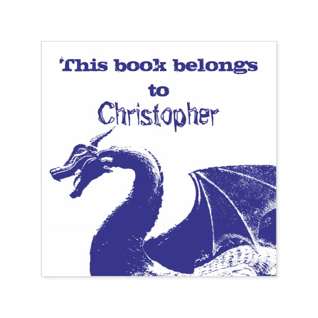 Magical Mythical Dragon This book belongs to Self-inking Stamp (Design)