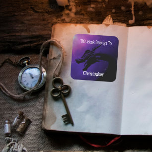 Magical Mythical Dragon This book belongs to Square Sticker
