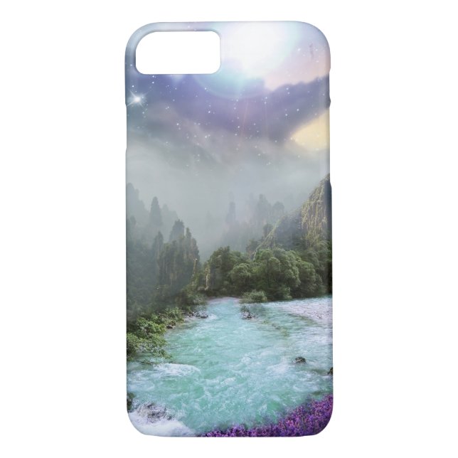Magical Nature Landscape with Rushing Water Case-Mate iPhone Case (Back)