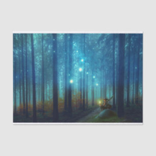 Magical Night Forest Trees Fairy Tale Tissue Paper