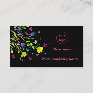 Magical night garden business card