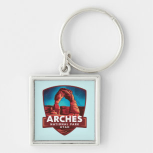 Magical Night in Arches National Park Key Ring