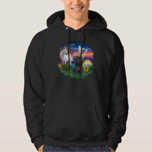 Magical Night With A Black Shih Tzu Hoodie