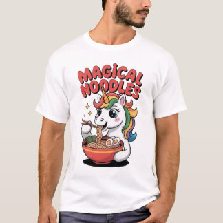 Magical Noodles Unicorn Ramen Lover Kawaii T-Shirt