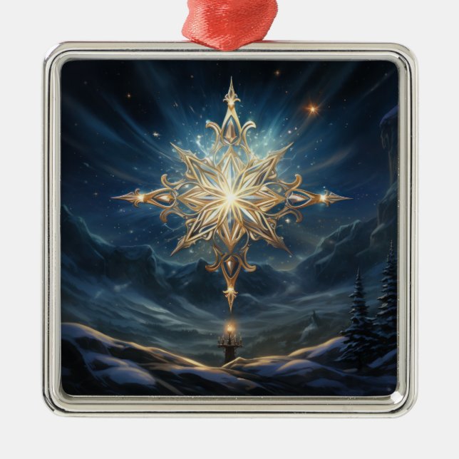 Magical North Star Christmas Ornament (Front)