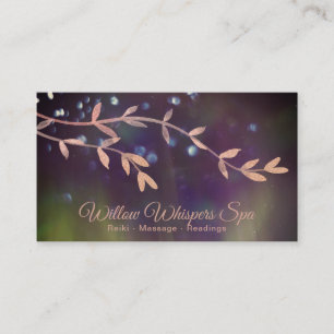 *~* Magical  Northern Lights Willow Tree  Branch Business Card