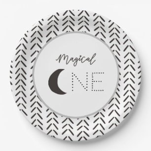 Magical One Happy Birthday Plates Galaxy