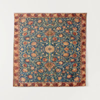 Magical Oriental Rug Pattern in Blue and Red