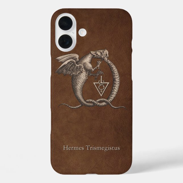 Magical Ouroboros Dragons with Name Case-Mate iPhone Case (Back)