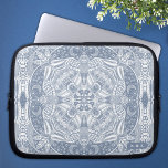 Magical Owl Mandala Laptop Sleeve<br><div class="desc">Looking for a stylish and personalised laptop case that will keep your device protected while also showcasing your unique style? Look no further than our hand-drawn owl mandala laptop case! Featuring a beautiful and intricate design of an owl mandala plus room to personalise the corner with your initials or name,...</div>