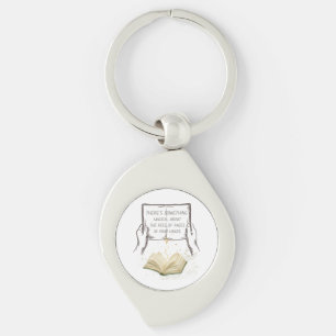 Magical Pages Reading Nook Wall Art Book Lover Key Ring