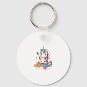 Magical Painter Unicorn (1) Key Ring