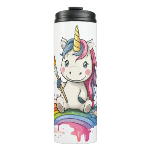 Magical Painter Unicorn (1) Thermal Tumbler