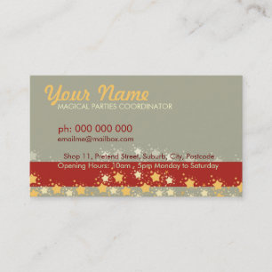Magical Party Stars Business Card