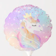 Magical Party Unicorn Small Air Filled Balloon