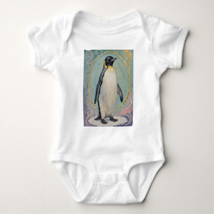 Magical Pastel Penguin Baby Bodysuit