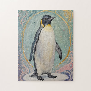 Magical Pastel Penguin Jigsaw Puzzle
