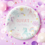 Magical Pastel Unicorn Rainbow Birthday Party Paper Plate<br><div class="desc">Magical Pastel Unicorn Rainbow Birthday Party Paper Bowls 
All designs are © PIXEL PERFECTION PARTY LTD</div>
