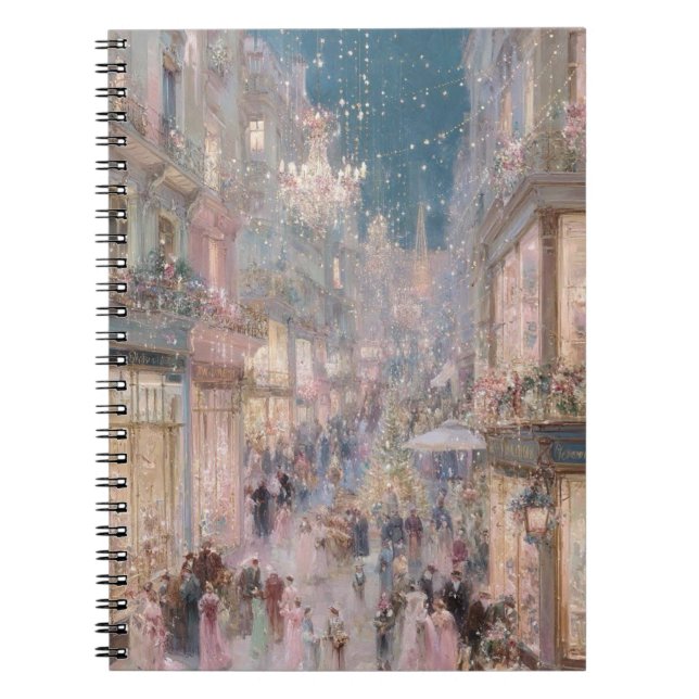 magical pastel Victorian painting notebook (Front)