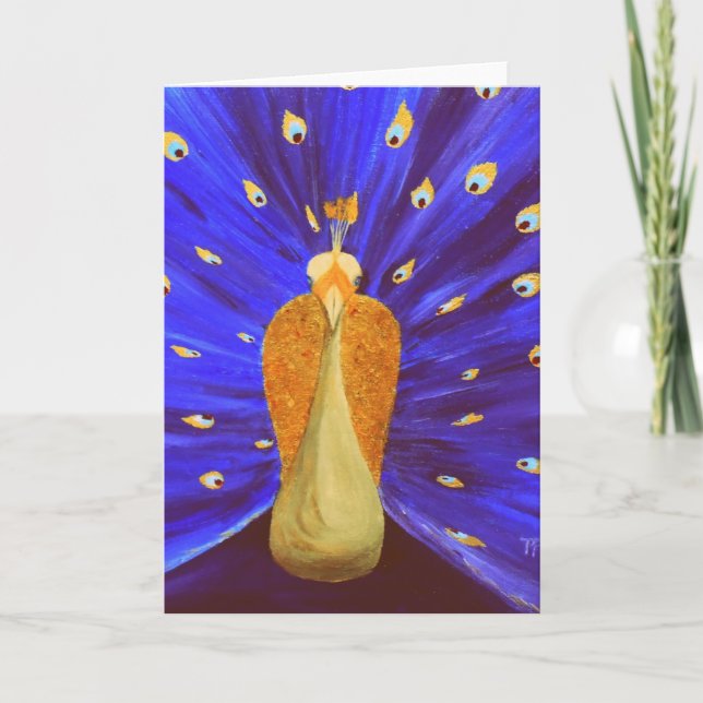 Magical Peacock - Greeting Card (Front)