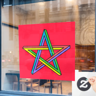 Magical Pentacle  Window Cling