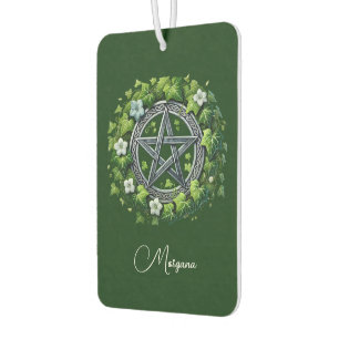 Magical Pentagram Green Ivy Personalized Car Air Freshener
