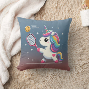 Magical Pickleball Unicorn - Funny Fantasy Player Cushion