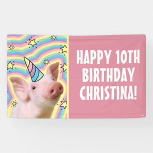 Magical Piglet Unicorn Banner