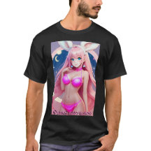 Magical Pink Bunny Girl T-Shirt