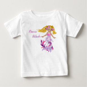 Magical Pink Swirly Mermaid Baby T-Shirt