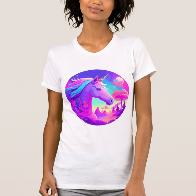 Magical Pink Unicorn  T-Shirt (Front)