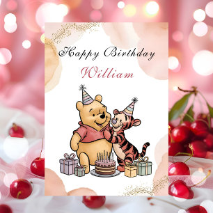 Magical Pooh & Friends Birthday Card