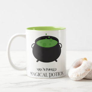 Magical Potion Custom Halloween Gift Two-Tone Coffee Mug