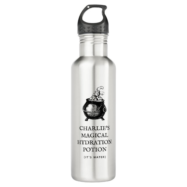 Magical potion funny Halloween personalised water 710 Ml Water Bottle (Front)