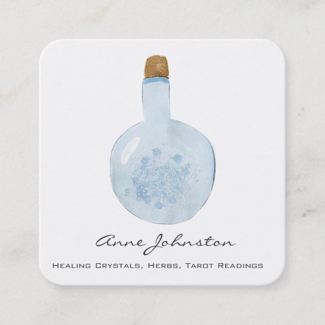Magical Potion Square Business Card (Front)
