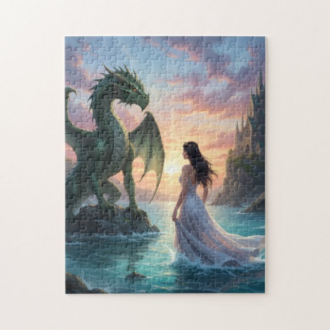 Magical Princess & Dragon puzzle (Vertical)