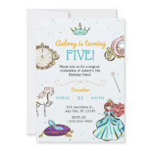 Magical Princess Fairytale Birthday Invitation