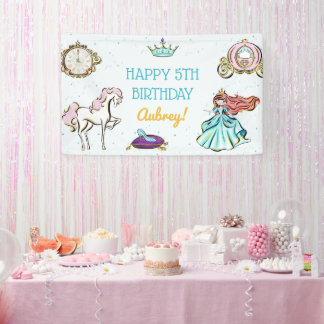 Magical Princess Fairytale Party Banner