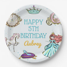 Magical Princess Fairytale Party Paper Plates
