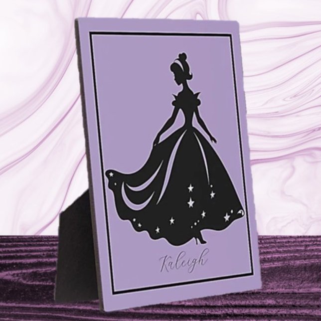 Magical Princess Sillouette Personalised Print Plaque (Creator Uploaded)