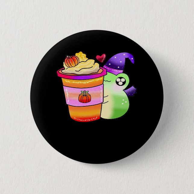 Magical Pumpkin Spice Potion Latte Lover 6 Cm Round Badge (Front)