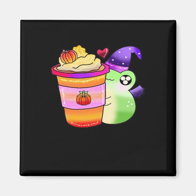 Magical Pumpkin Spice Potion Latte Lover Magnet (Front)