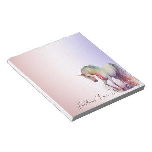 Magical Purple Blush Ombre Unicorn  Notepad