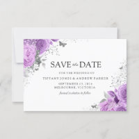 Magical Purple Lavender Roses Floral Wedding