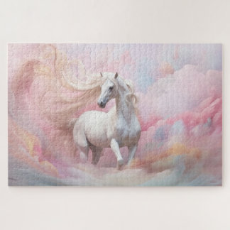 Magical Purple Pink Pastel Colours Unicorn  Jigsaw Puzzle