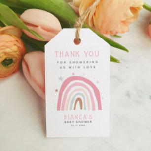 Magical Rainbow Baby Shower Thank You Gift Tags
