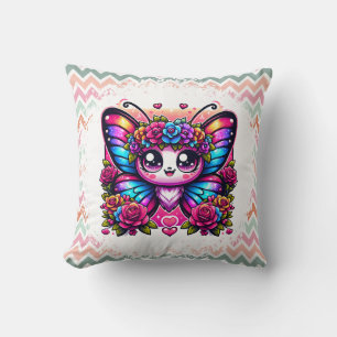 Magical Rainbow Butterfly Cushion